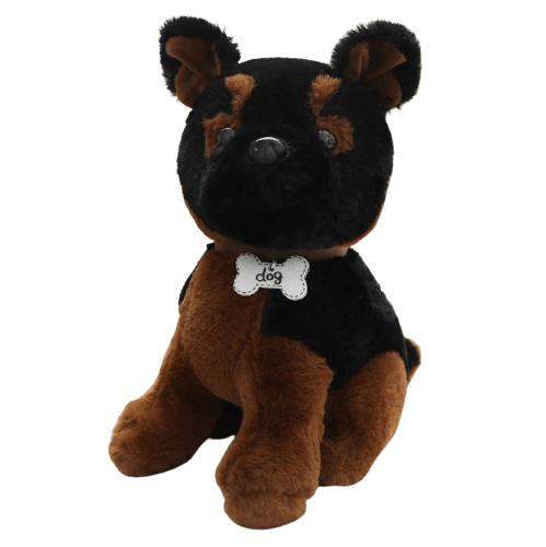 Peluche Beauceron assis