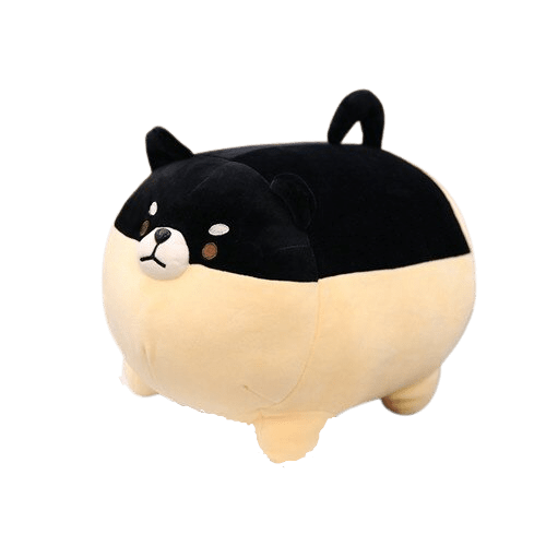 Peluche Chien Shiba Inu Noir énorme
