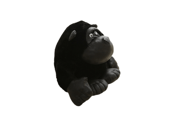 Gros Gorille Noir Peluche Singe