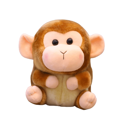 Peluche Singe Petit Mignon Marron Hamster
