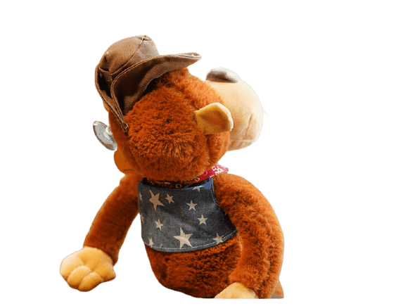 peluche singe coton doux