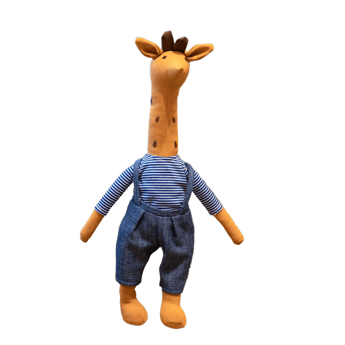 Peluche Girafe Bleu