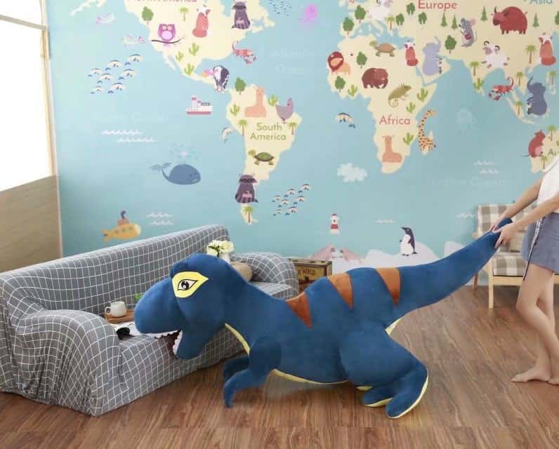 Peluche Dinosaure Bleu Enervé