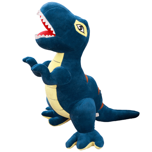 Peluche Dinosaure Originale T-Rex Bleu