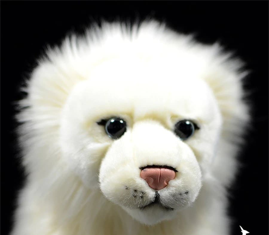 Peluche Lion Blanc D'Afrique Douce