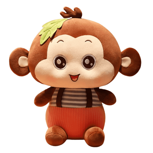 Peluche Singe Marron Mignon