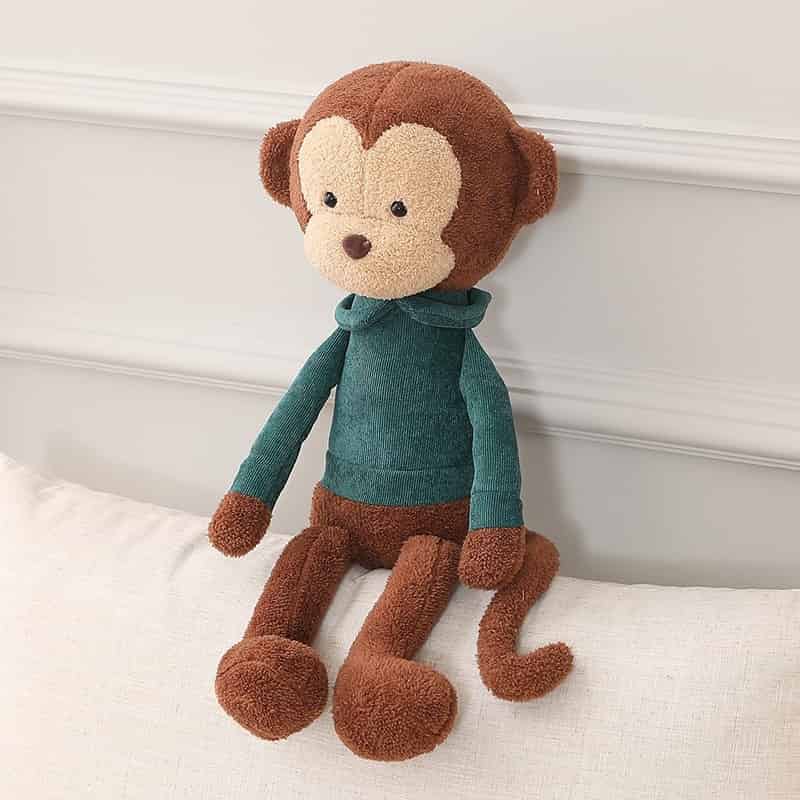Peluche Singe Marron Assis