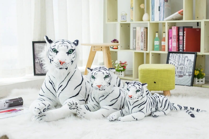 Tigre Blanc En Peluche