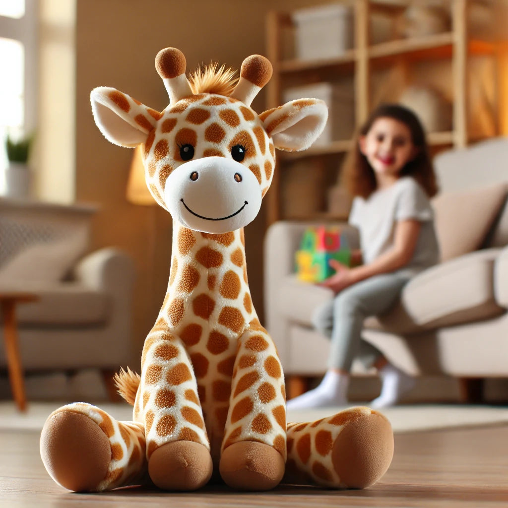 girafe en peluche enfant et adulte