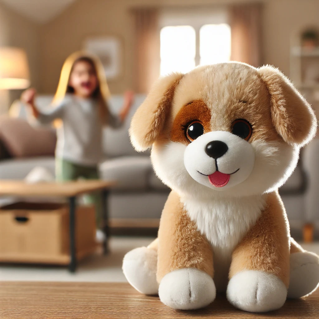 chien en peluche doux