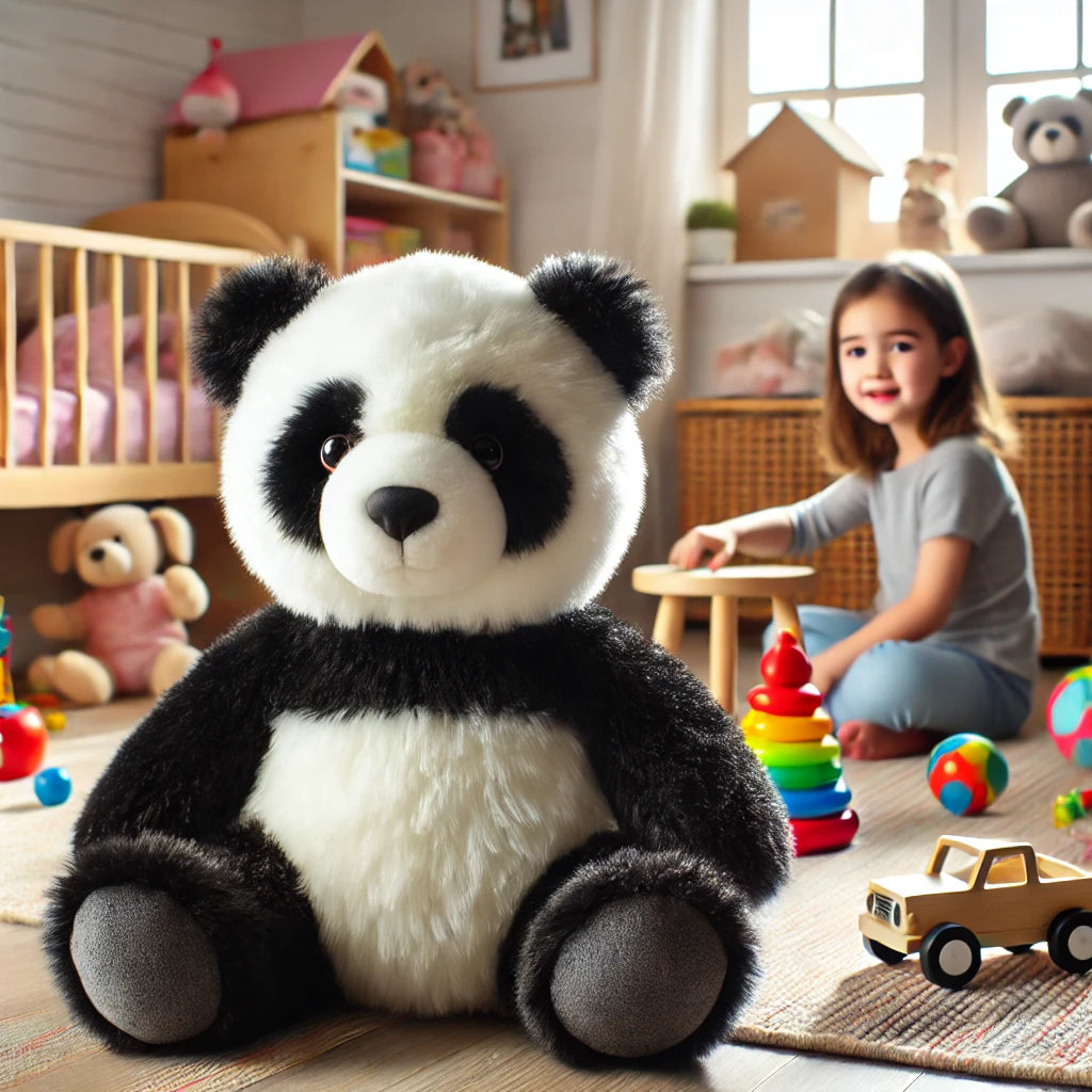 Peluche panda noir blanc