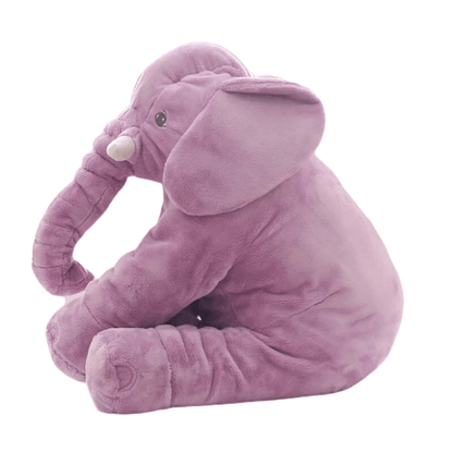 Peluche Eléphant Violet Assis