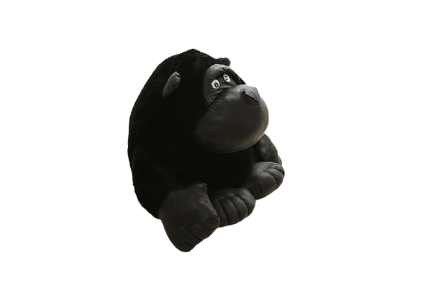 Gros Gorille Noir Peluche Singe 