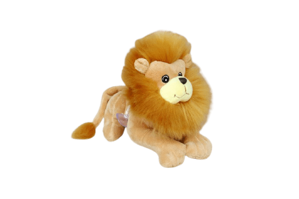 Peluche De Lion Jaune Avec Une Crinière Généreuse