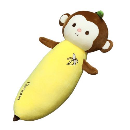 Peluche Singe Corps Banane Mignon Coussin