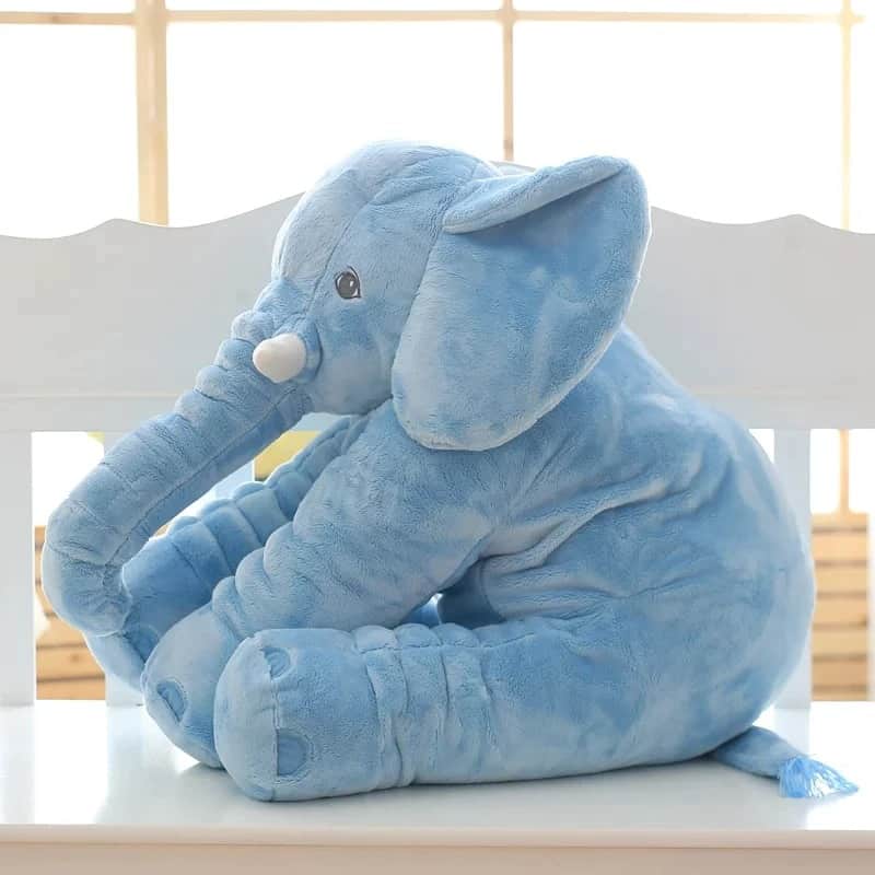 Peluche Haute Qualité Bleue Eléphant
