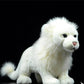 Magnifique Peluche Lion Blanc Doux