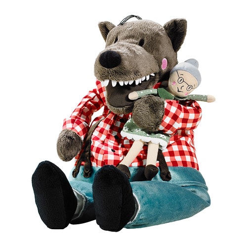 Peluche loup grande taille on sale