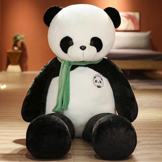 Doudou panda blanc et noir doux pour jeux - Univers Peluche
