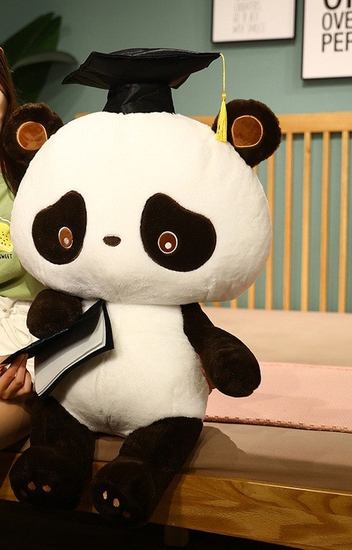 Doudou Panda Diplômé Assis