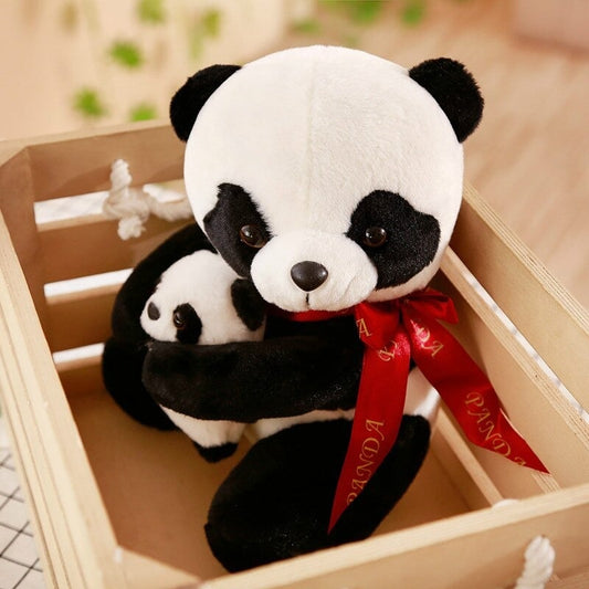 Doudou panda blanc et noir doux pour jeux - Univers Peluche