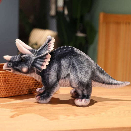 Peluche dinosaure Tricératops  Jouets en peluche fantaisie - Peluches  Fantasía